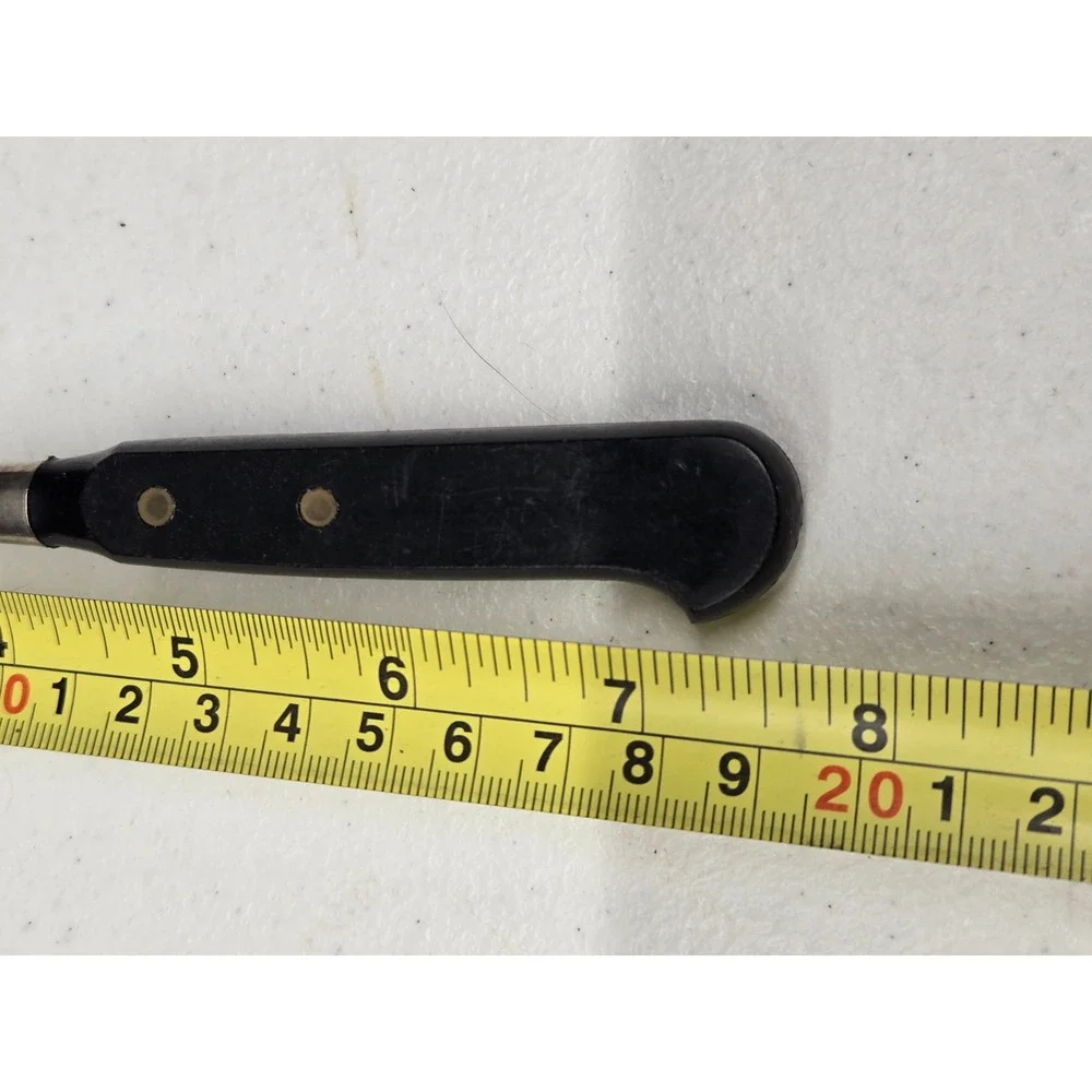Vintage Imperial USA Steak‎ Fork Black Composite Handle Brass Rivets 3-Tine 7.5